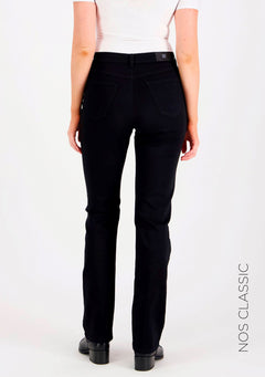 Caramel High Waist Super Stretch Satin Jeans Black