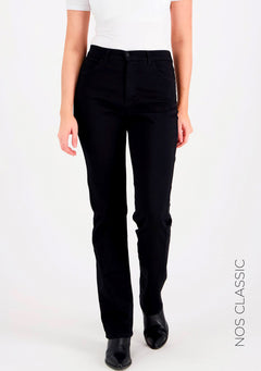 Caramel High Waist Super Stretch Satin Jeans Black