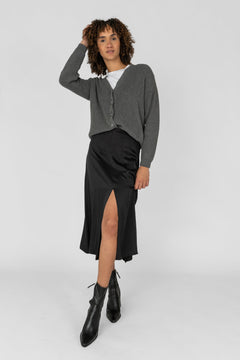 Short Cardigan Grey
