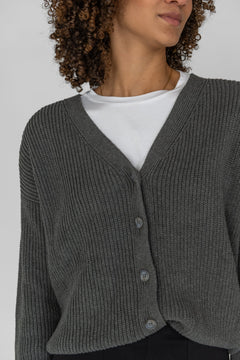 Short Cardigan Grey