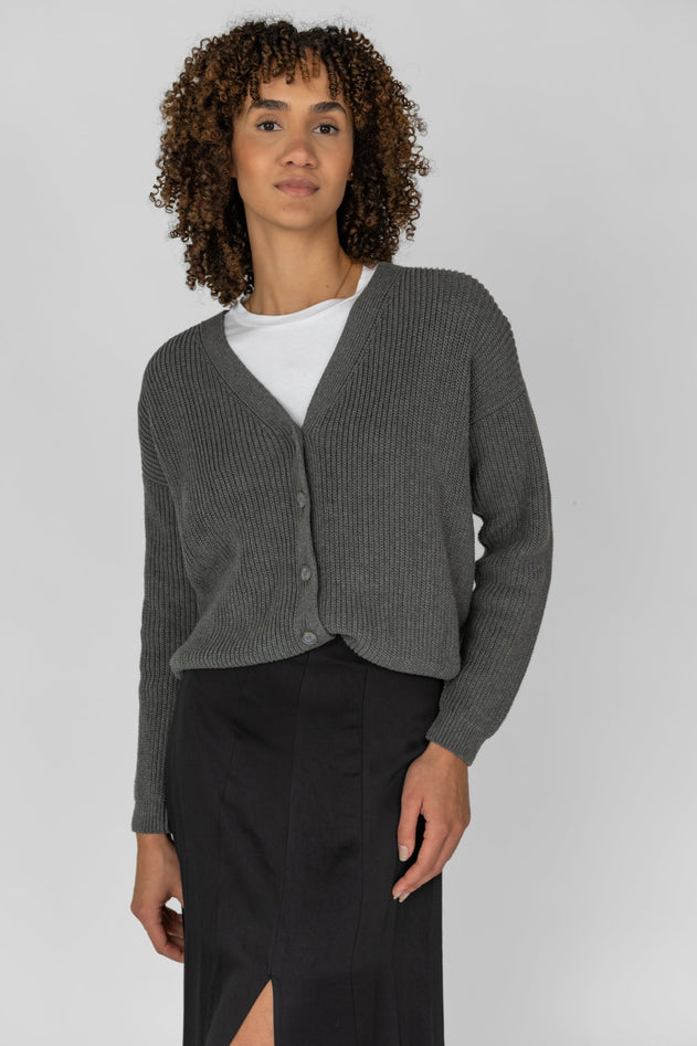 Short Cardigan Grey