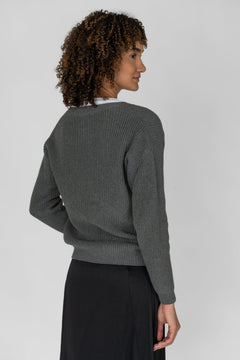 Short Cardigan Grey