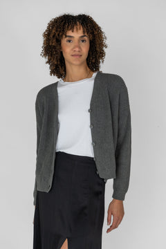 Short Cardigan Grey