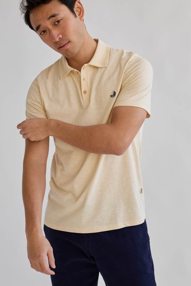 Castlegregory Polo Shirt Vintage Ecru - IVALO.COM