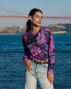 Casual Chic Print Shirt Marble - IVALO.COM