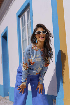 Casual Chic Print Shirt Serein