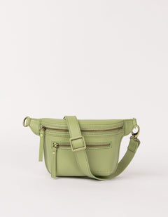 Beck's Bum Bag Classic Leather Tea Green