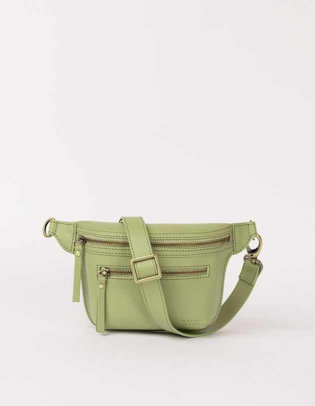 Beck's Bum Bag Classic Leather Tea Green