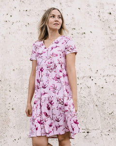 Layered Dress Ballet of Blossoms Pink