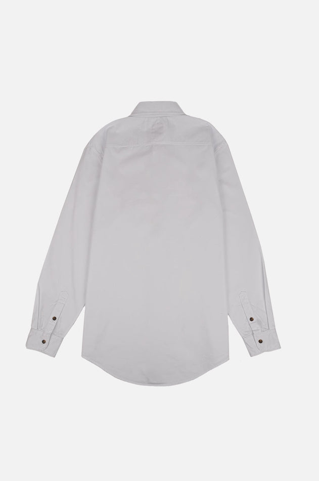 Postiguet Pigment Dyed Twill Shirt Bright White