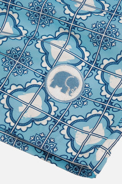Men's Tiles Swim Shorts Light Blue