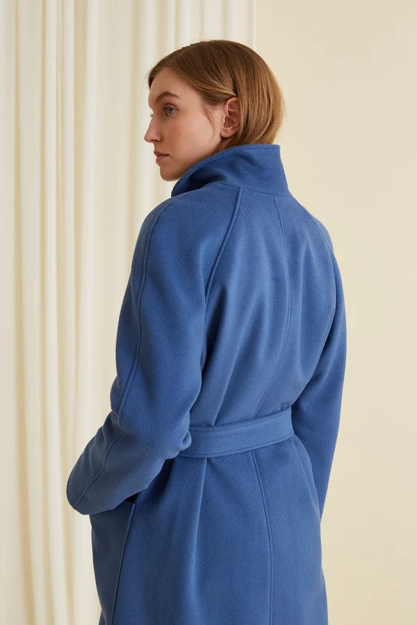 Chelsea Wool Blend Coat Ash Blue
