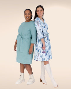 Classic Linen Dress Desert Sage Green - IVALO.COM