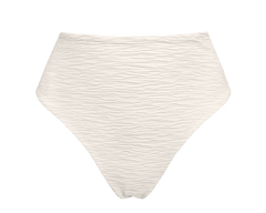 Jacquard Skyline High Bikini Bottom Cream