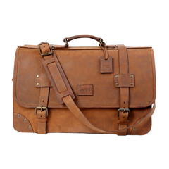 Leather Duffle Bag Mod 118 Heritage Brown