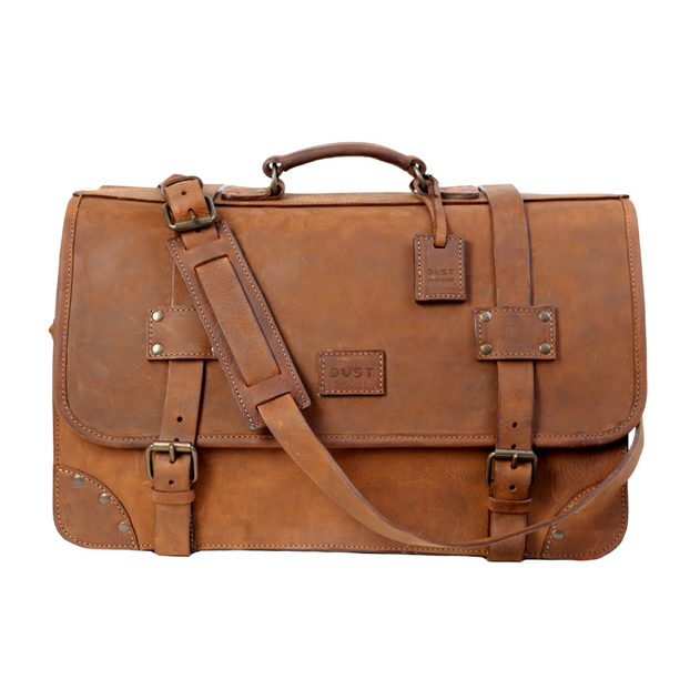 Leather Duffle Bag Mod 118 Heritage Brown
