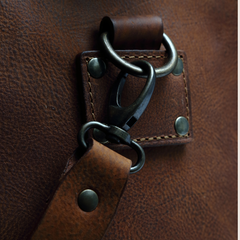 Leather Duffle Mod 123  Heritage Brown
