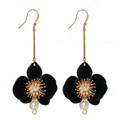 Butterfly Orchid Pearl Earrings Stardust