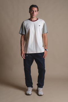 Color Block T-Shirt Pale Glow/Iron Veil