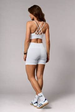 Ether Biker Shorts White