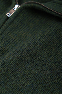 Bernia Quarter Zip Knit Forest