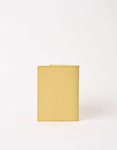 Passport Holder Classic Leather Butter Yellow
