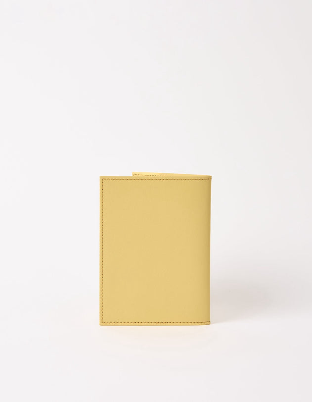 Passport Holder Classic Leather Butter Yellow