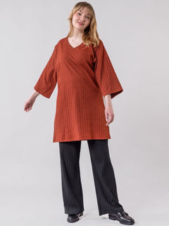 Suvanto Ribbed Tunic Mecca Orange Melted