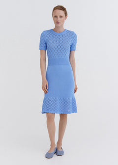 Knitted Cotton Lace Dress