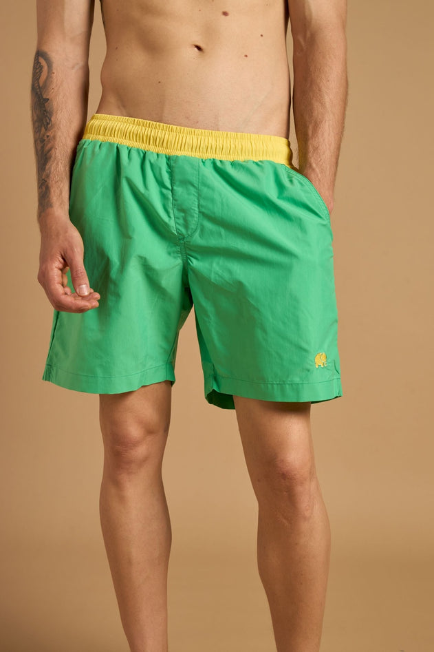 Color Block Q-Nova® Swim Trunks Spring Green
