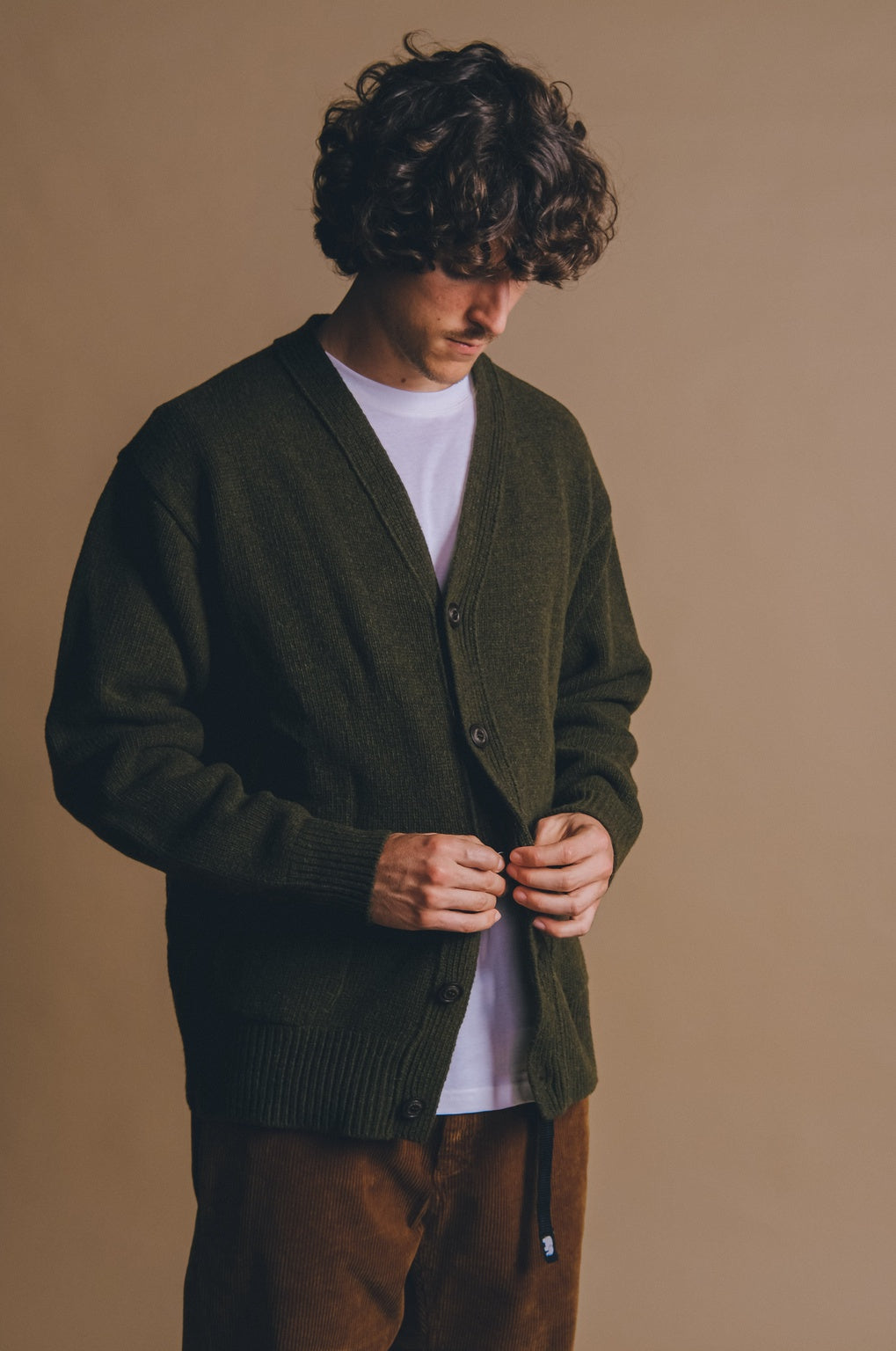 Relleu Cardigan Ivy Green