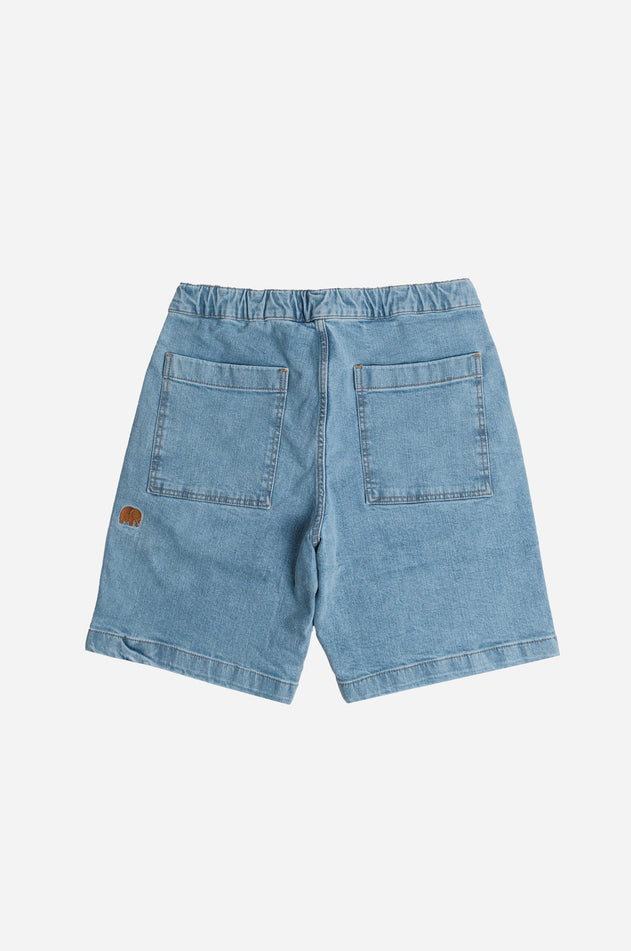 Recycled Denim Climber Shorts Ozone Light Wash