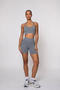 Ether Biker Shorts Heather Grey