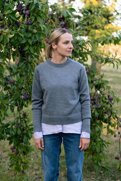 Crew Neck Merino Wool Sweater