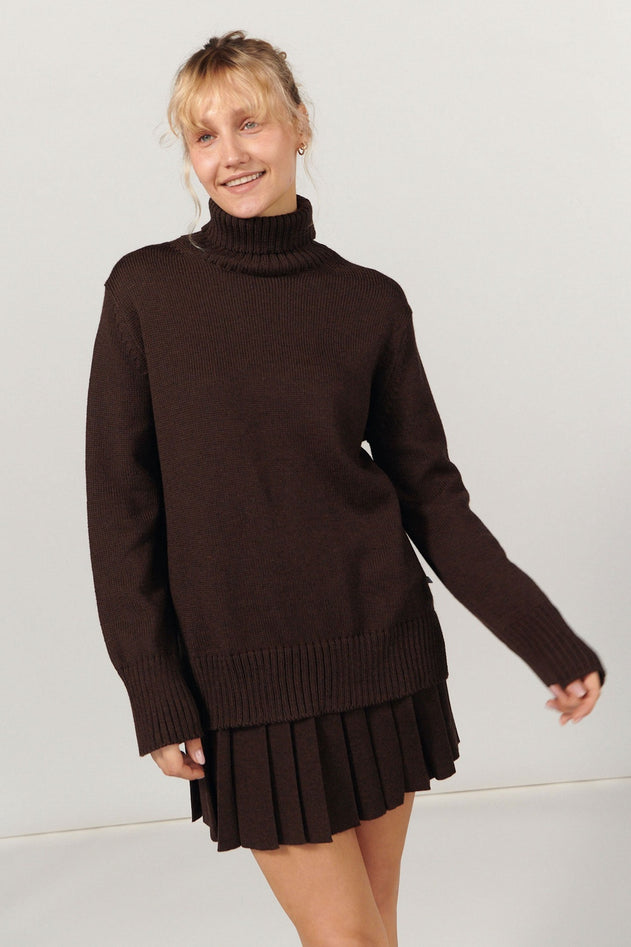 Close-up of merino wool knit texture