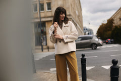 Light wool jacket beige