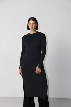 Knitted Dress Antra Dark Grey