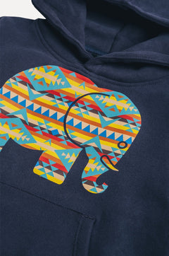 Kid's Navajo Organic Hoodie Trendsplant Blue