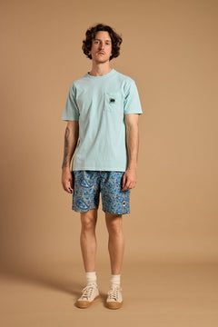 Mediterranean Paisley SEAQUAL®YARN Swim Trunks