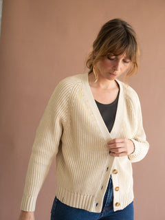 Golah Short Cardigan Natural White