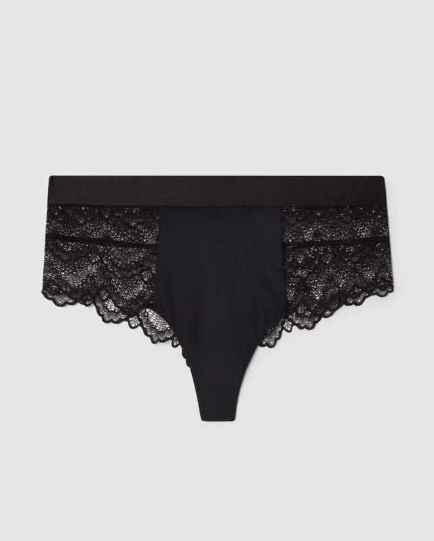 Highwaist String 002 Saboteur Black