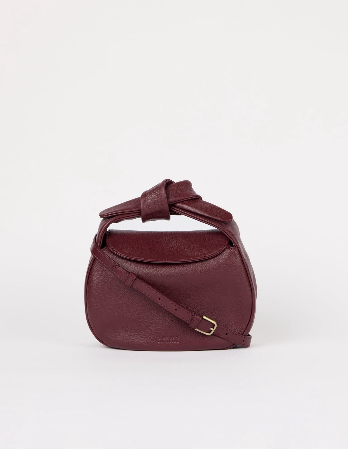 Coco Croissant Dark Cherry Soft Grain Leather