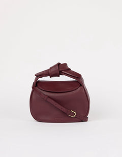 Coco Croissant Dark Cherry Soft Grain Leather