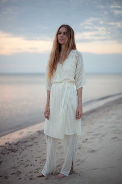 Sole Linen Beach Dress White