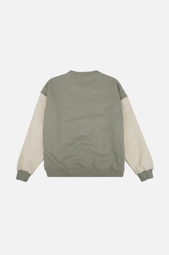 Women's Color Block Oversized Sweater Iron Veil