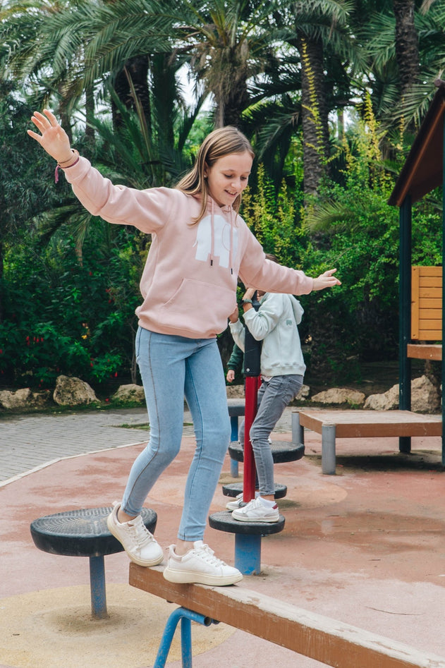 Kids' Organic Classic Hoodie Pale Pink