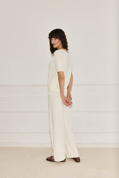 Amelié blouse with short sleeves ecru