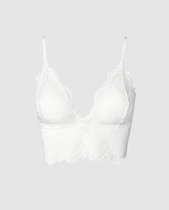 Lace Bralette Top Blanche White