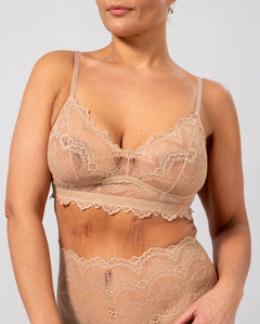 Lace Balconette Warm Nude