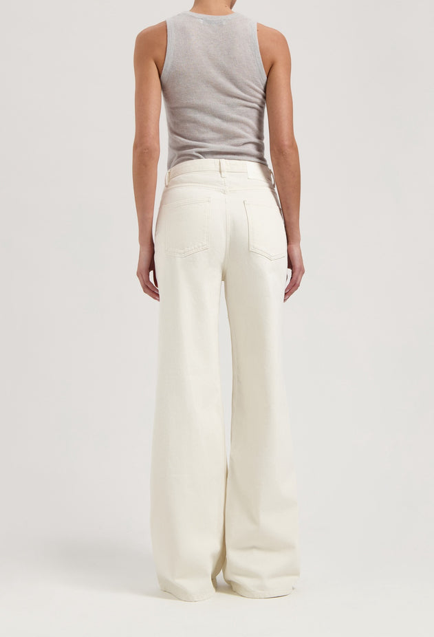 Sara High Loose Flow Jeans Natural